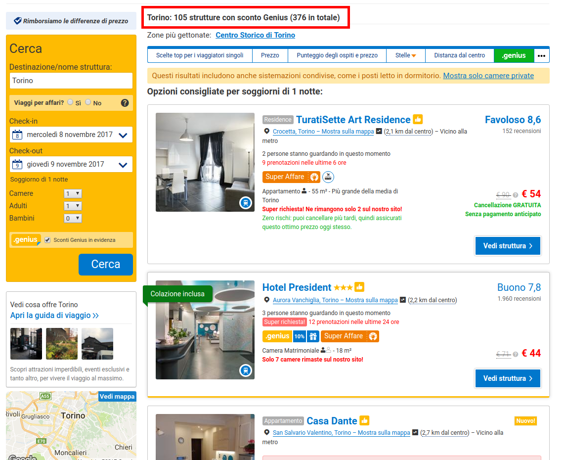 Booking